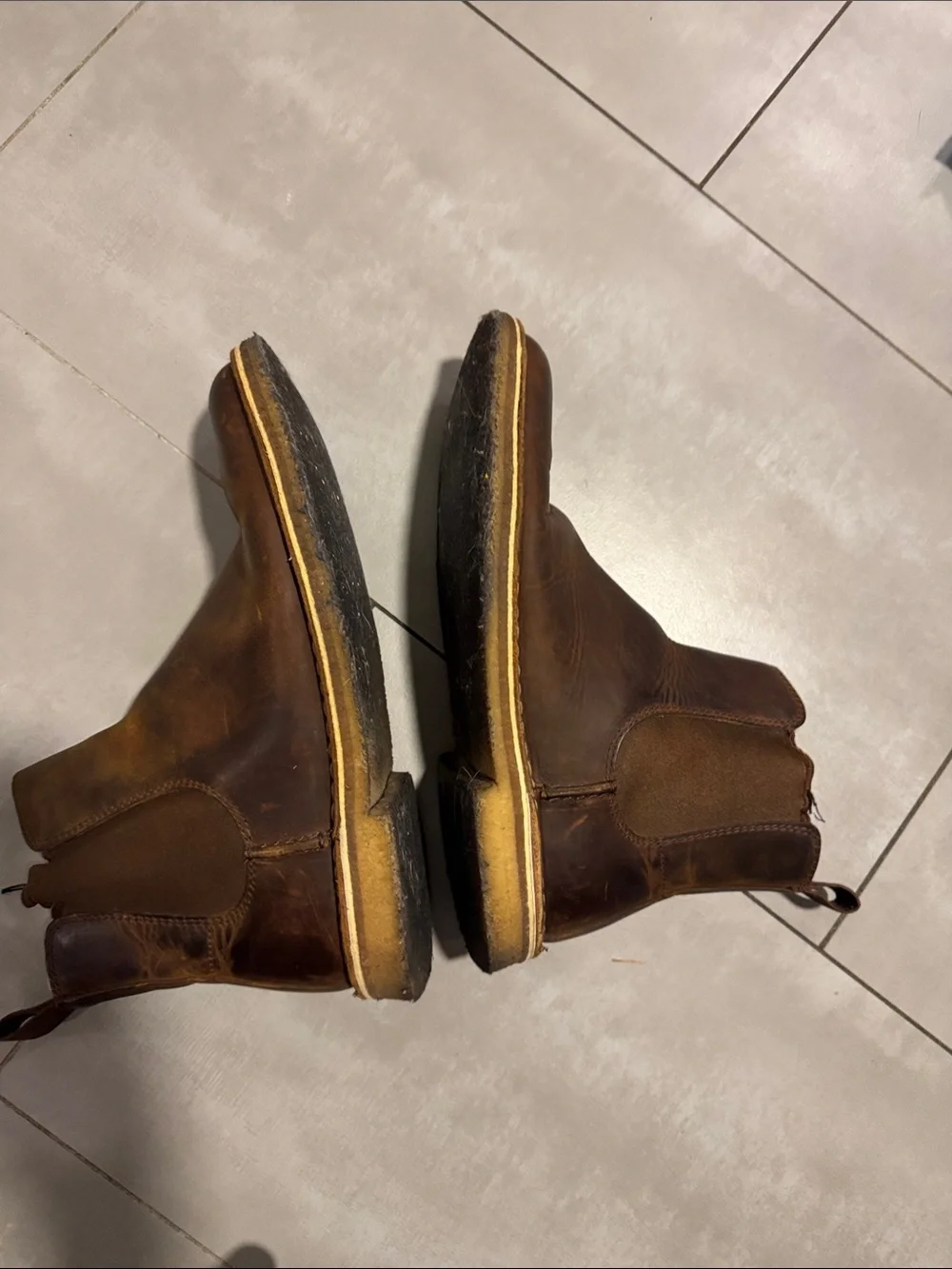 Clarks Men's Brown Leather Chukka Boots